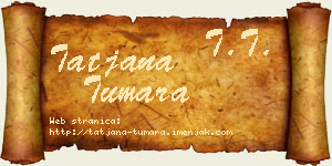 Tatjana Tumara vizit kartica